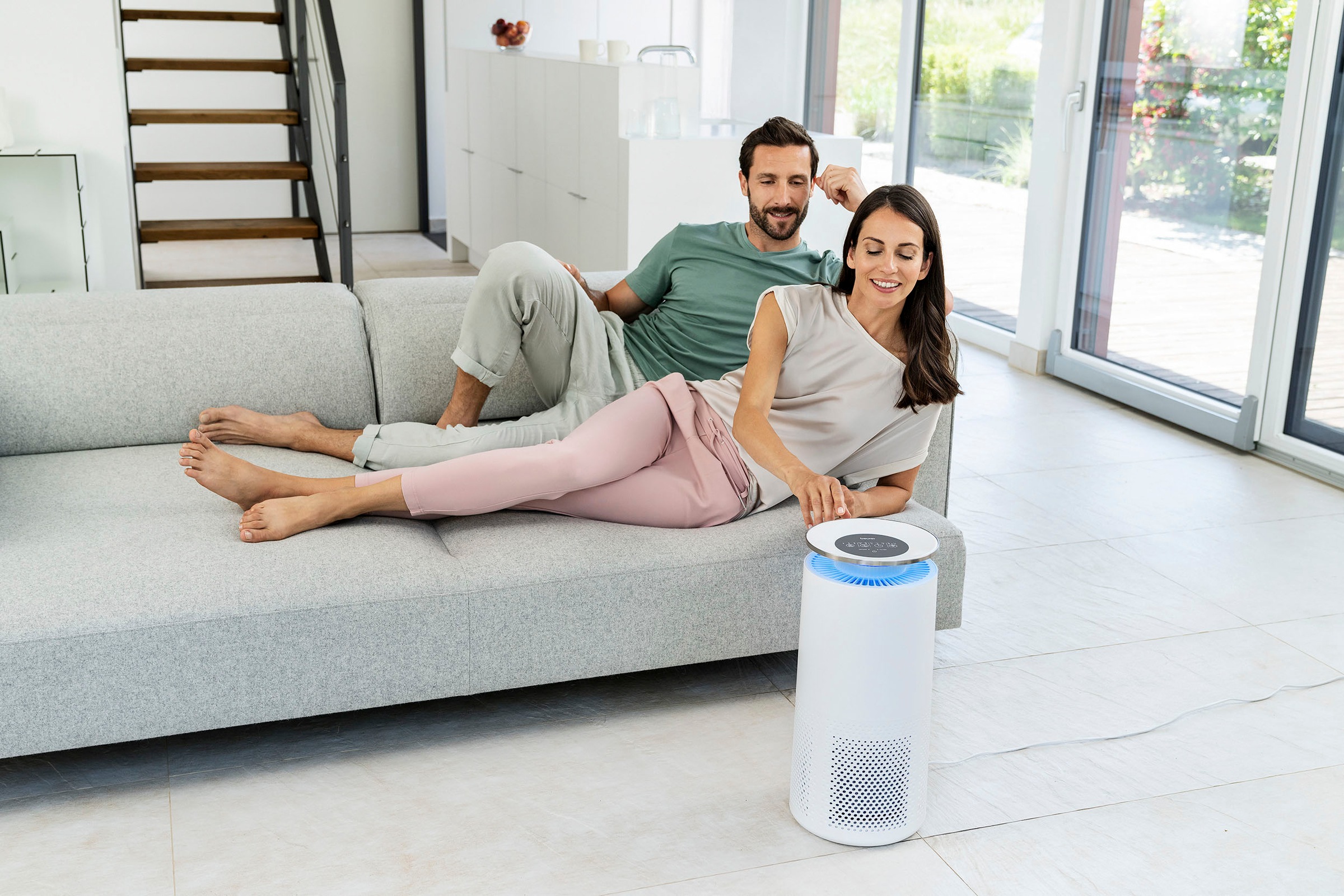 BEURER Luftreiniger »LR 400« mit App, HEPA H13 Filter, für Räume bis 69m², Timerfunktion