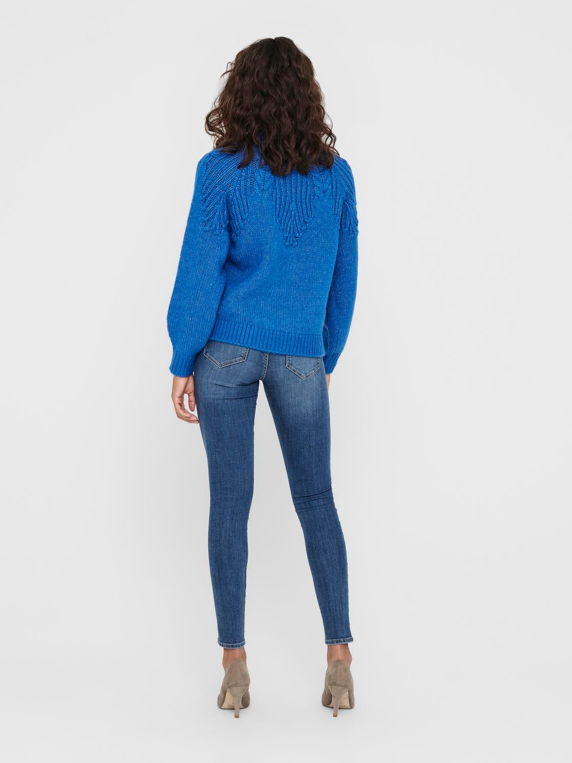 ONLWAUW Mittlere Taille Skinny Fit Jeans Medium Blue Denim