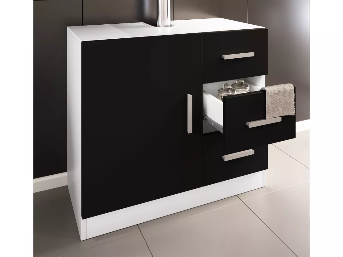 Armoire de salle de bain en bois Zalo XL Tiroir