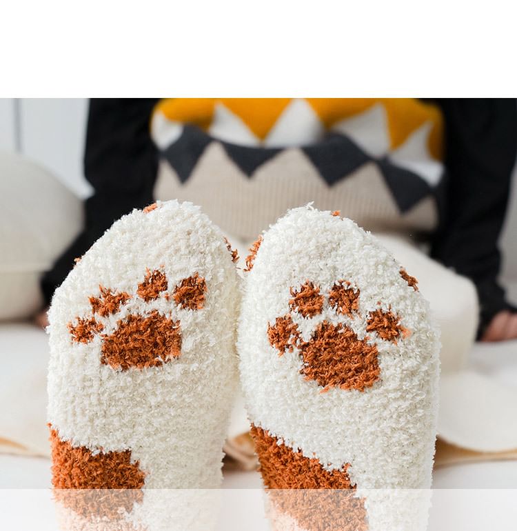 Auroriola - Kattenpoot Fleece Sokken