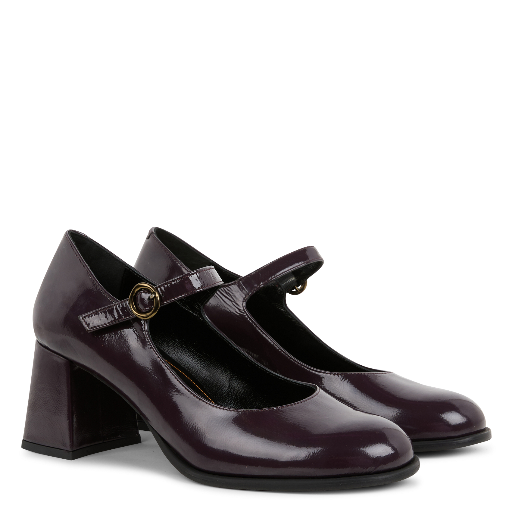 ARIA - Babies à talons en cuir | Violet
