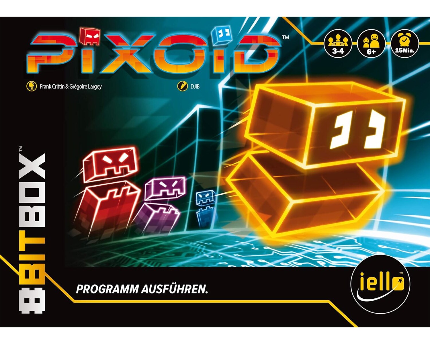 IELLO 515453 - Spielesammlung - 8 Bit Spiel Box Brettspiel Gesellschaftsspiele Spiel