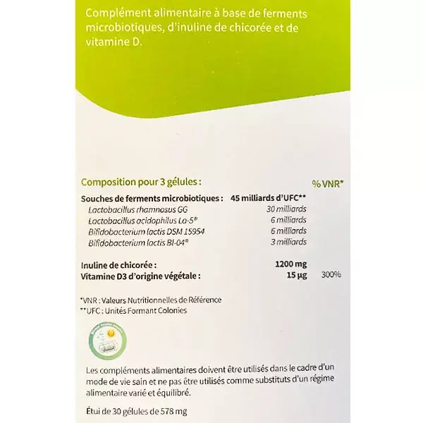 Codifra Actyfilus Fermentos Microbióticos e Imunidade 30 cápsulas