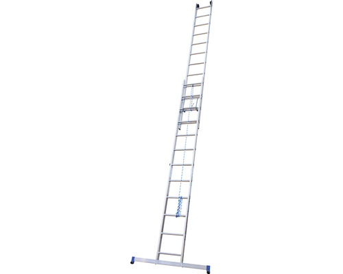 WERNER Aluminium kabelladder, 2-delig, 2 x 12 sporten, werkhoogte 6,3 m