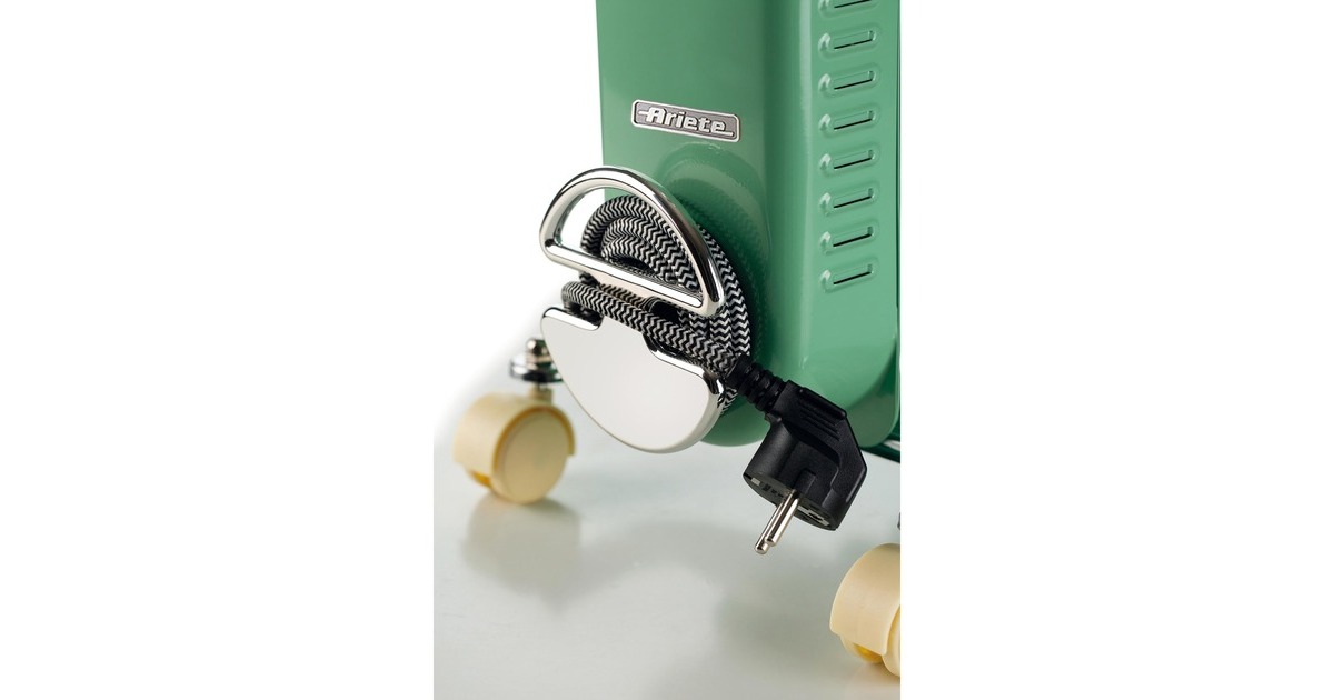 ArieteVintage groene olieradiator 9-elementen  (Groen, 2000 Watt, 3 standen)