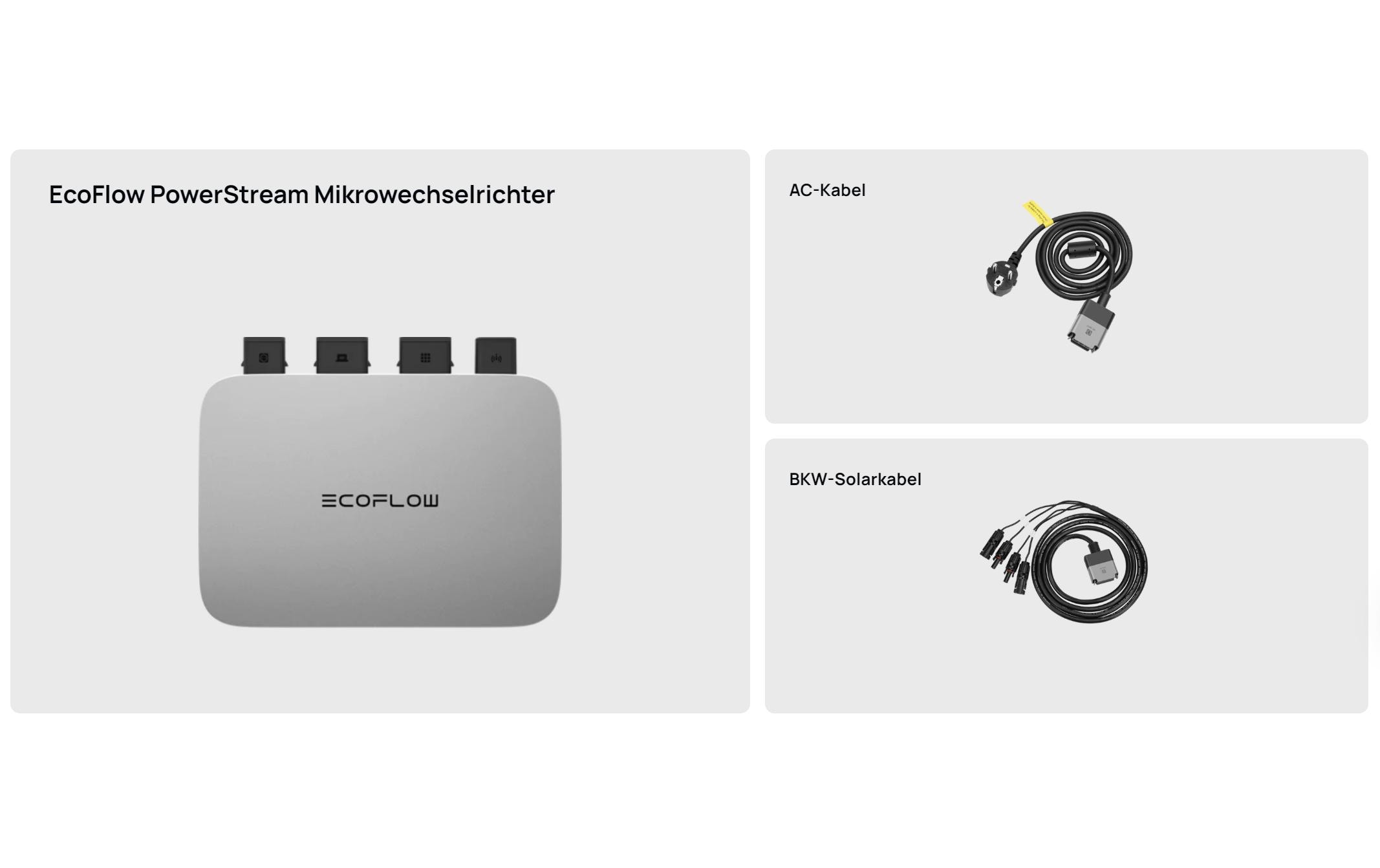 Wechselrichter PowerStream 600 W CH<br>Mikrowechselrichter geeignet für 2 Solarmodule 400 W