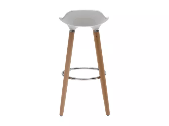 Tabourets de bar scandinaves blancs (lot de 2) GILDA