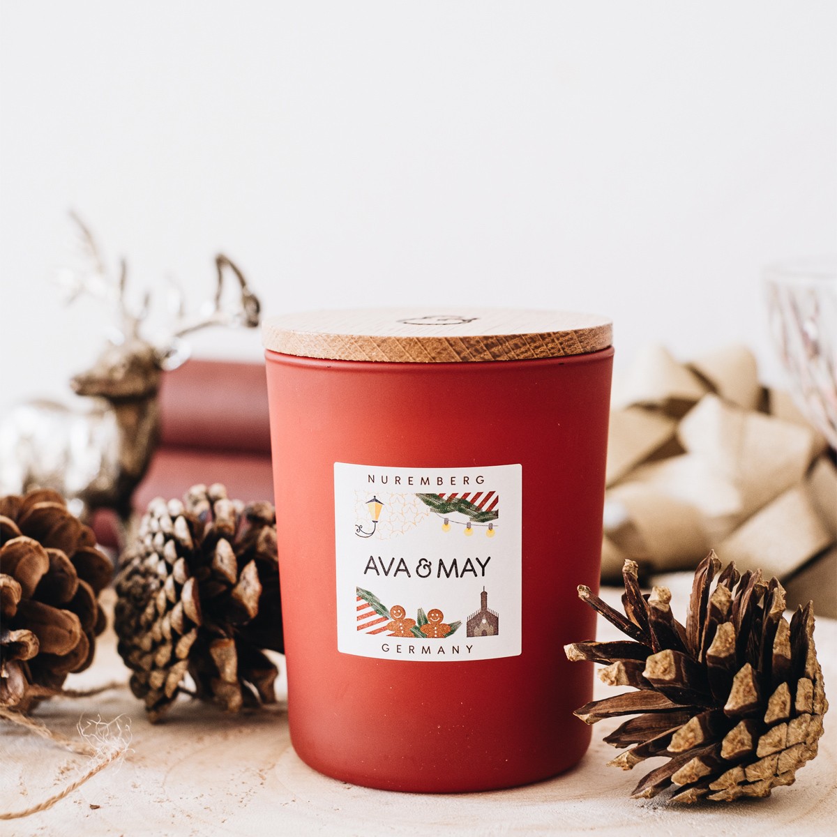 Bougie parfumée - Nuremberg - Cannelle & gingembre - 180 g