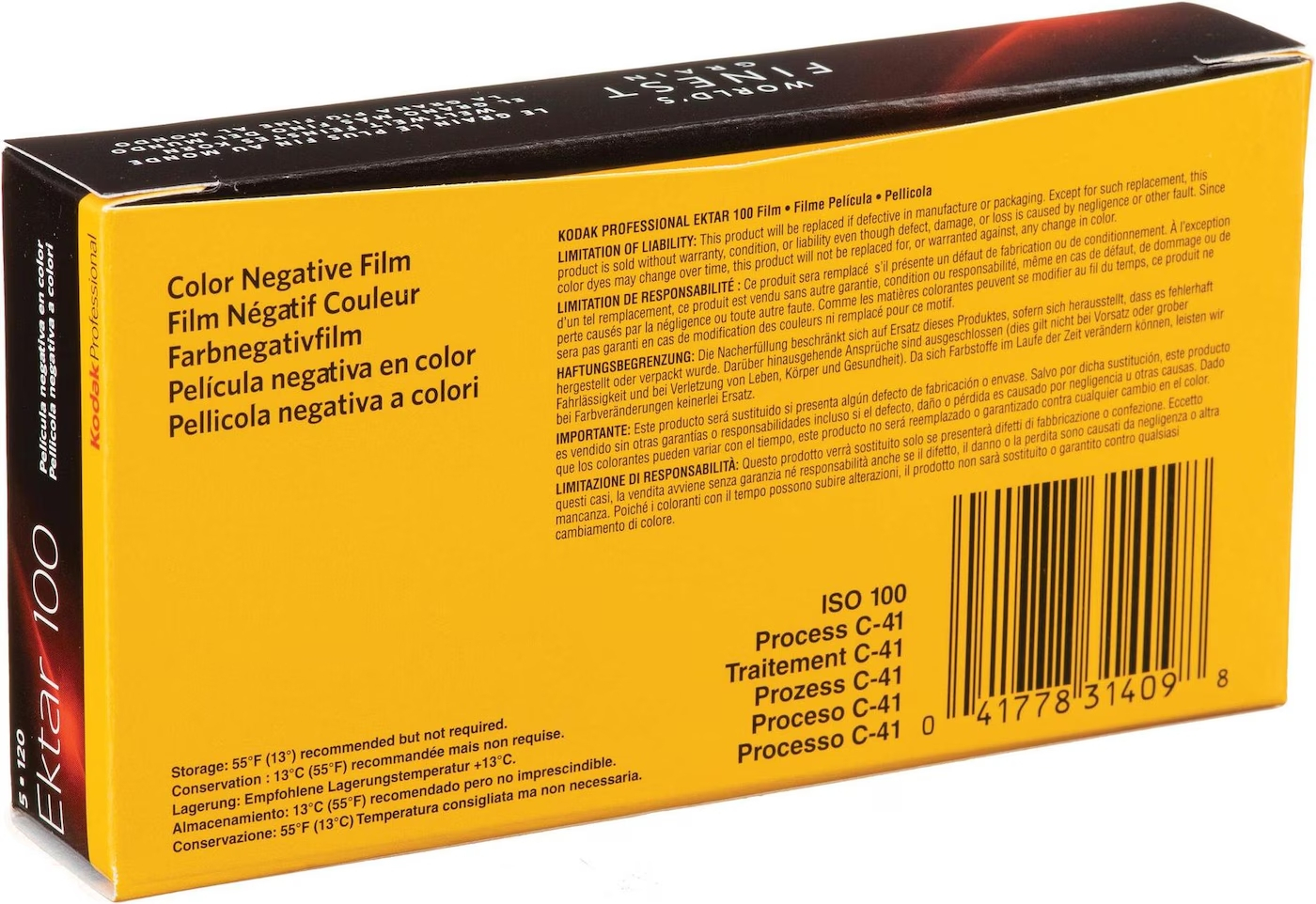 (5er-Pack) Ektar 100 120 Farbnegativ Analogfilm 135/36 für Analogkameras (8314098)