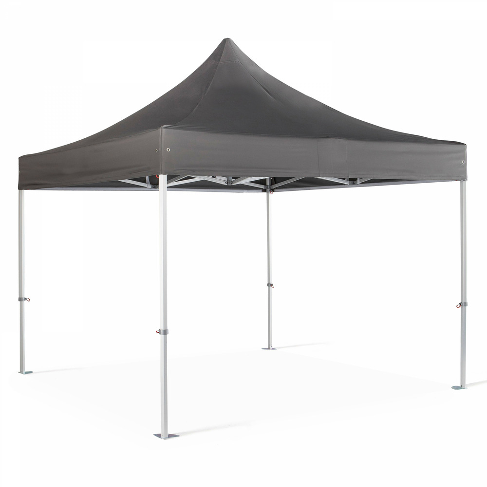 Tente pliante m2 en aluminium 3x3m 480g/m² 50mm gris
