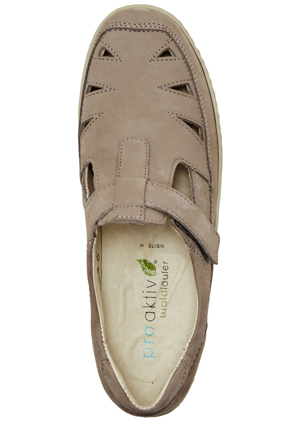 Waldläufer Slipper mit Leder-Massagefußbett