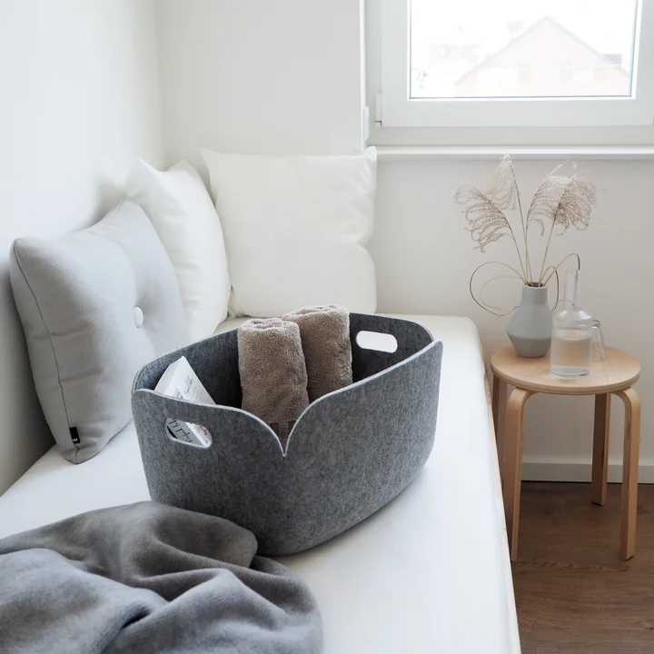 Muuto - Restore Aufbewahrungskorb 48 x 35 cm, braun-grün