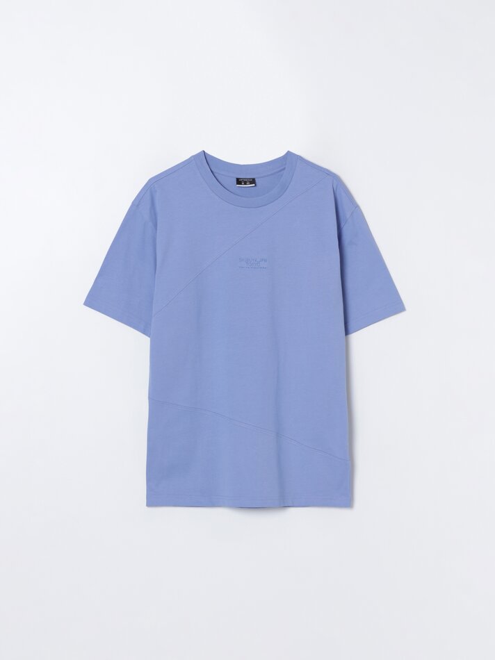 Camiseta com painéis - Malva