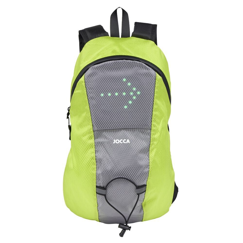 Sac à dos signalétique LED vert et gris