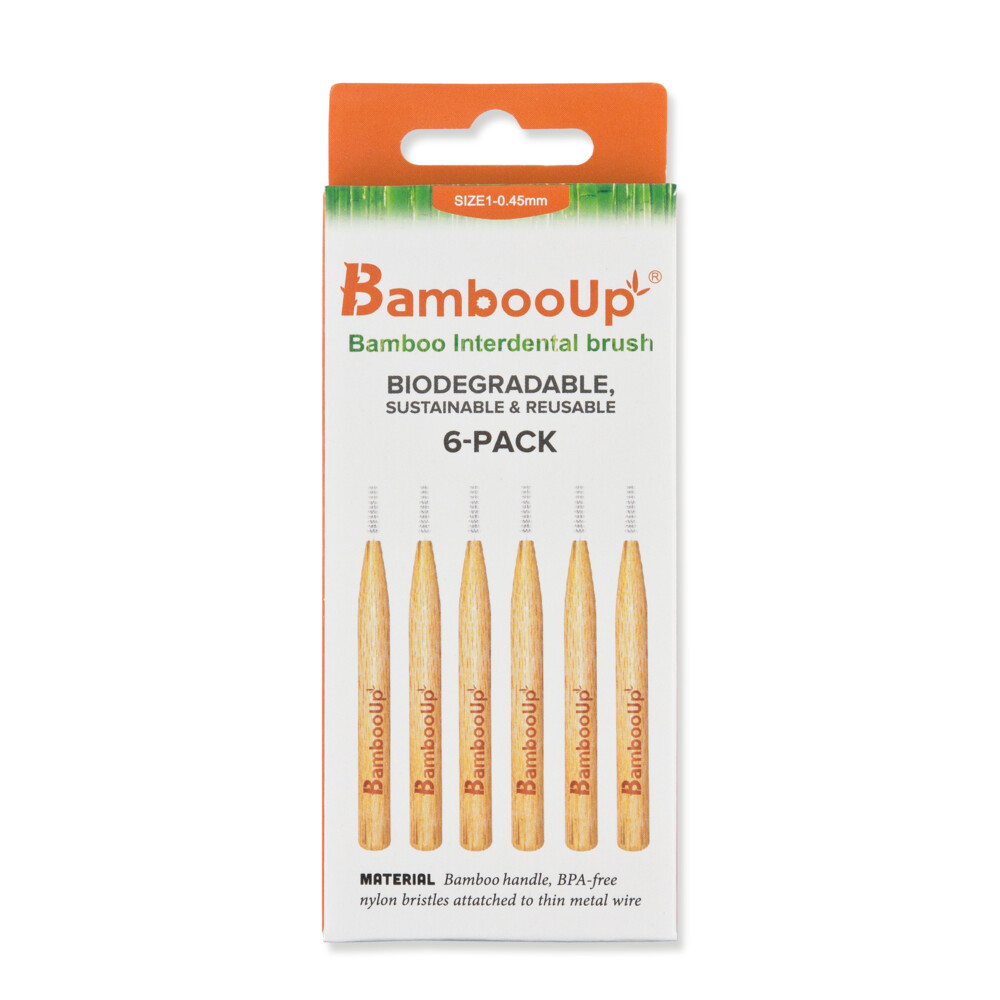 BambooUp Bamboo Interdentale Borstels 0,45mm6 stuks