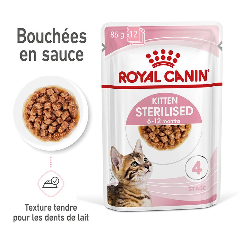 Royal Canin Sterilised Kitten en sauce pour chaton