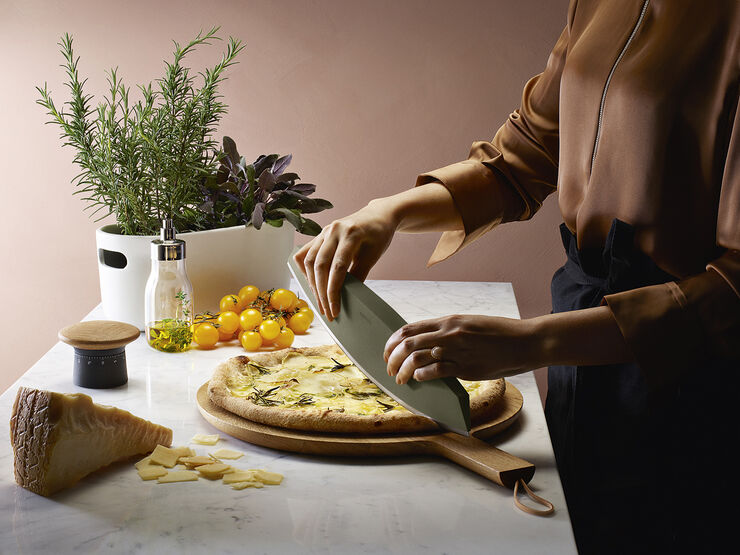 Eva Solo Pizza/kryd. urtekniv Green tool Grøn
