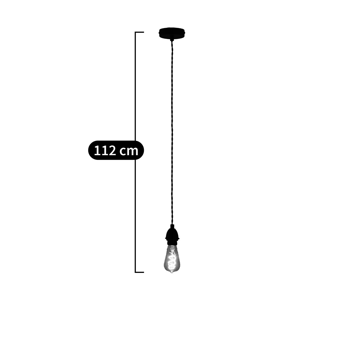 LA REDOUTE INTERIEURS<br>Cabo elétrico para luminária pendente E27, Baulind