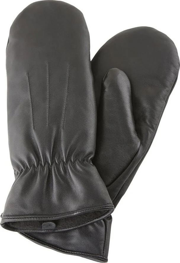 Pieces PCNELLIE LEATHER MITTENS NOOS Sort
