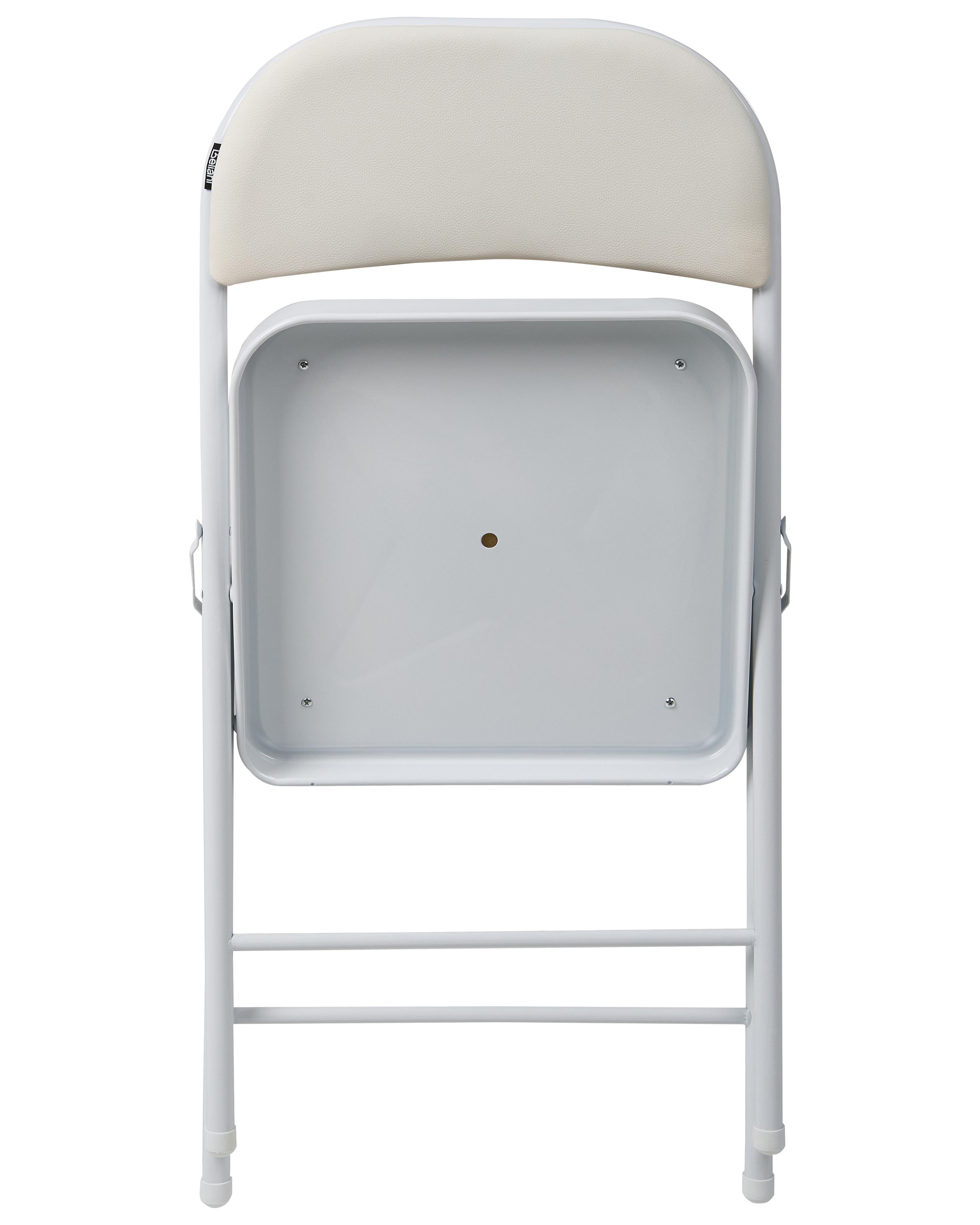 Set van 4 klapstoelen SHASTA Metaal Wit