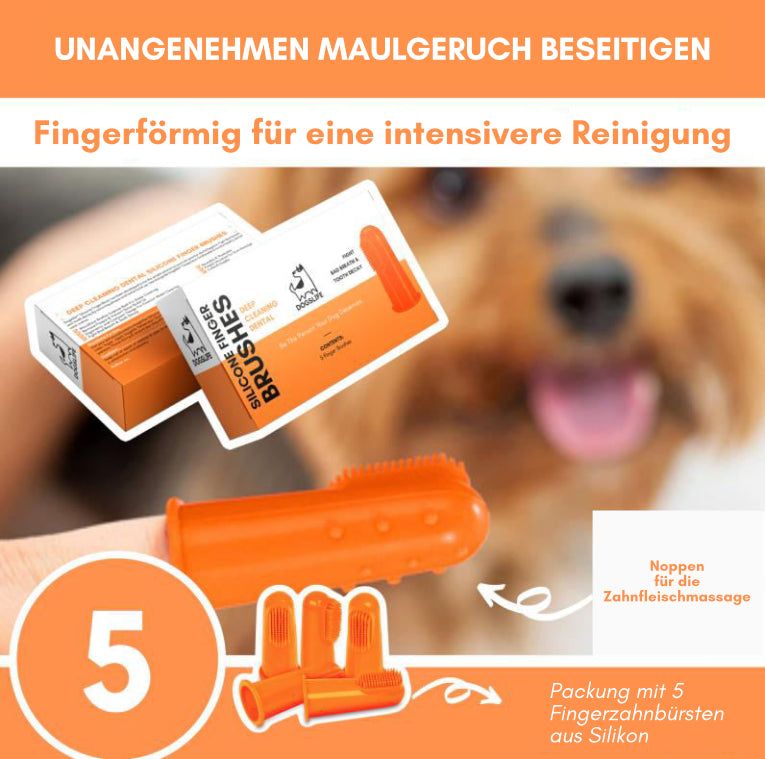 Silicone Finger Zahnbürsten - DogsLife