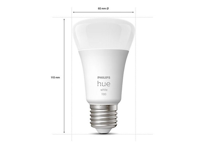 Kit de démarrage pour éclairage connecté LED A60 E27 1055lm 75W Ø6.1cm Philips