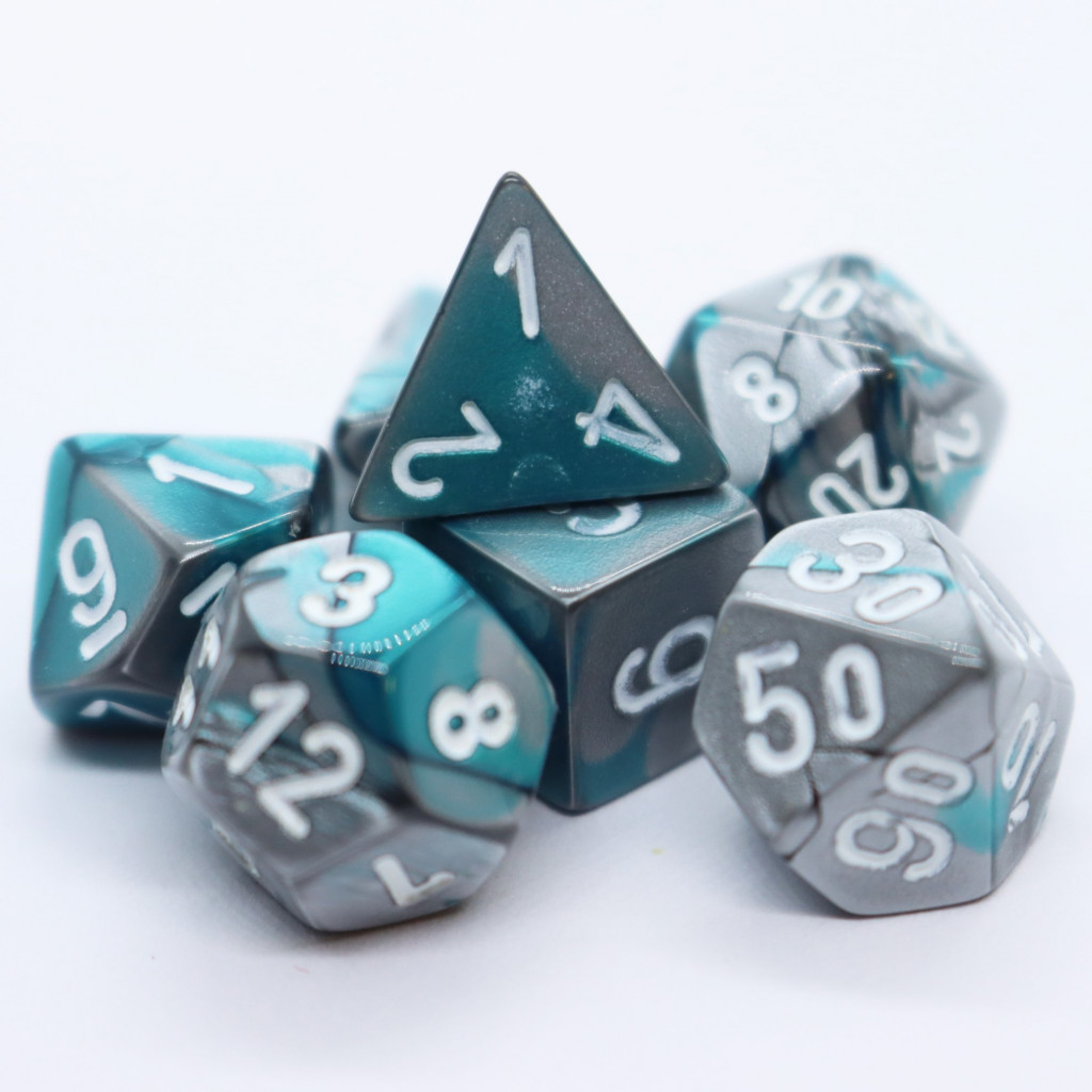 Set de 7 Mini Dés JDR Chessex : Gemini