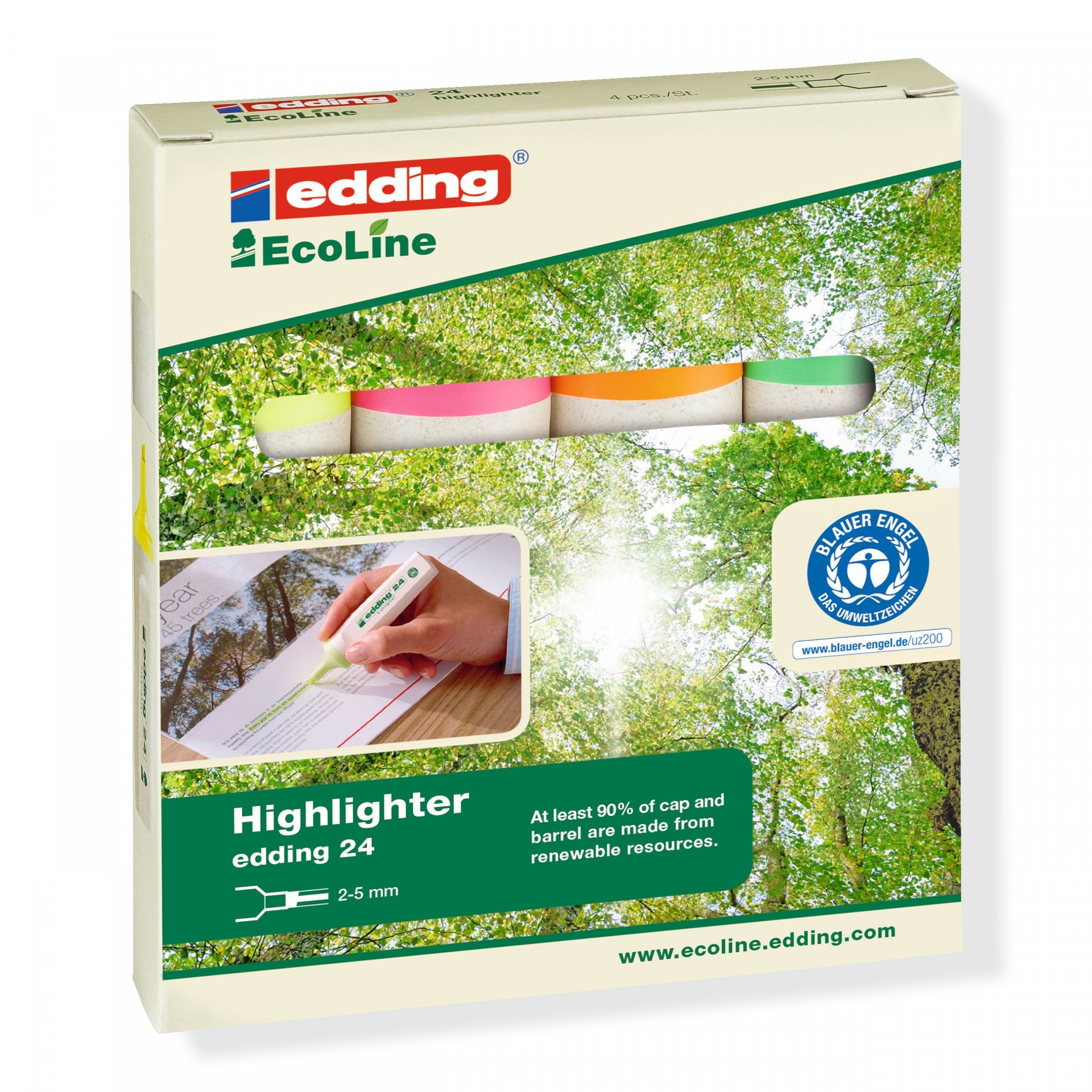 Edding Textmarker 24 Ecoline, Set