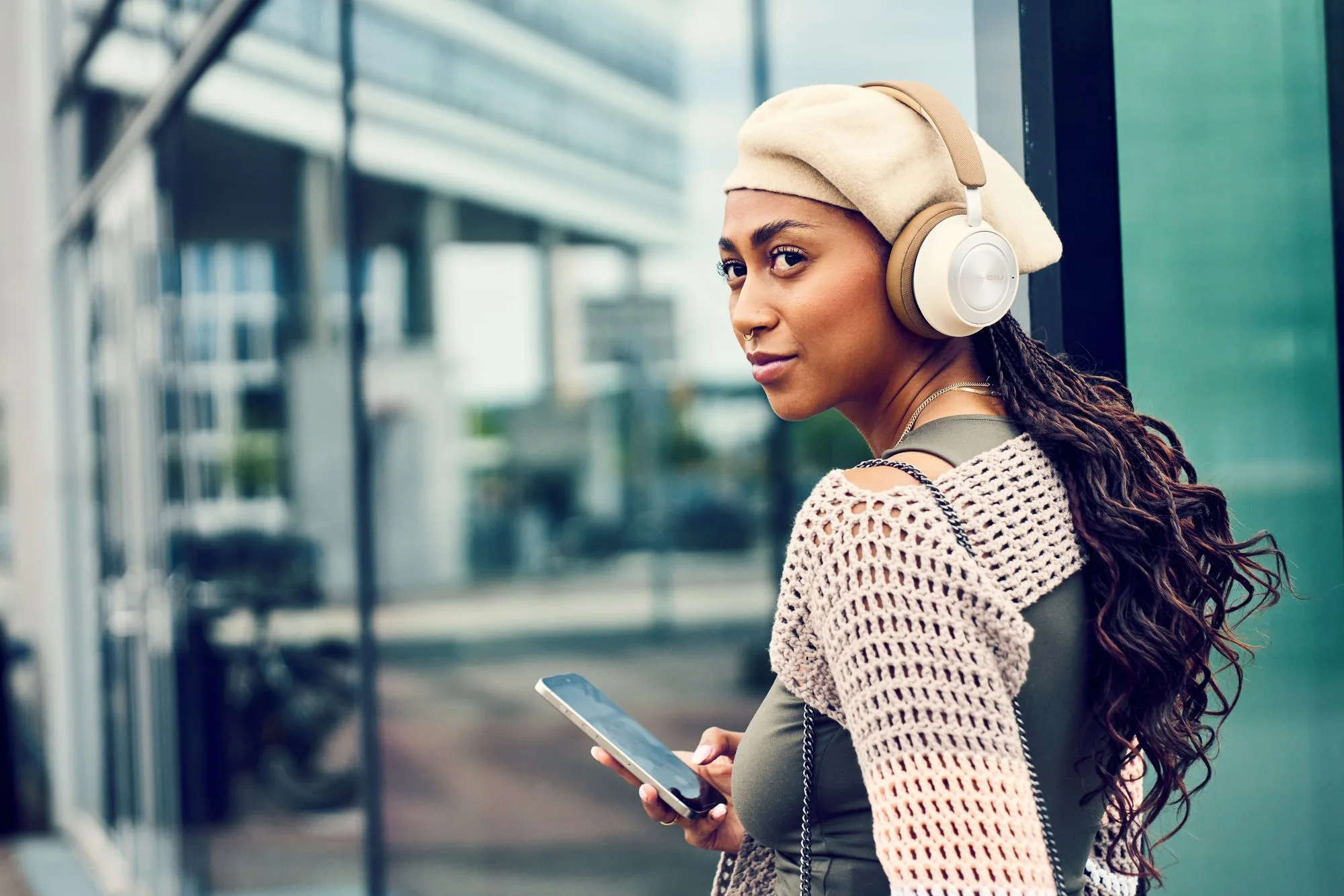 Dali IO-8 Blanc & Caramel Casques Bluetooth