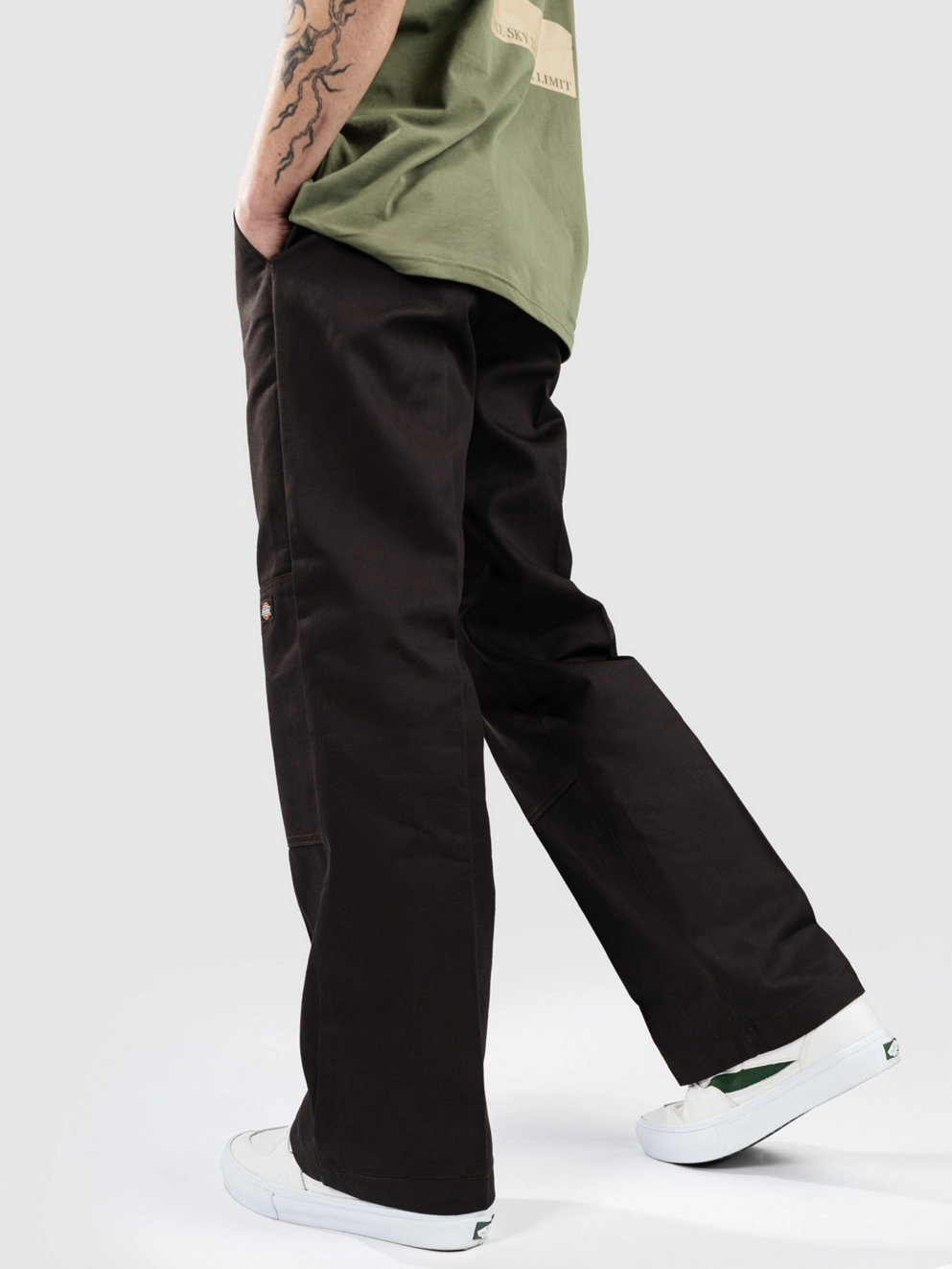 Dickies Double Knee Pants dark brown