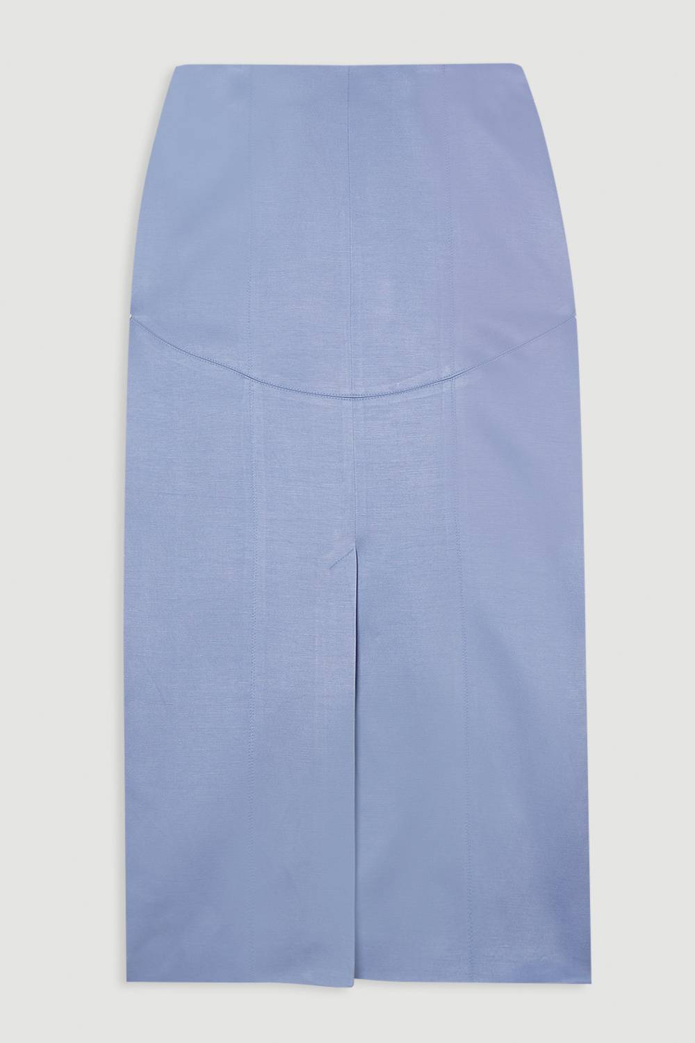 KarenMillen Veste tailleur en viscose-lin premium à simple boutonnage et à pinces