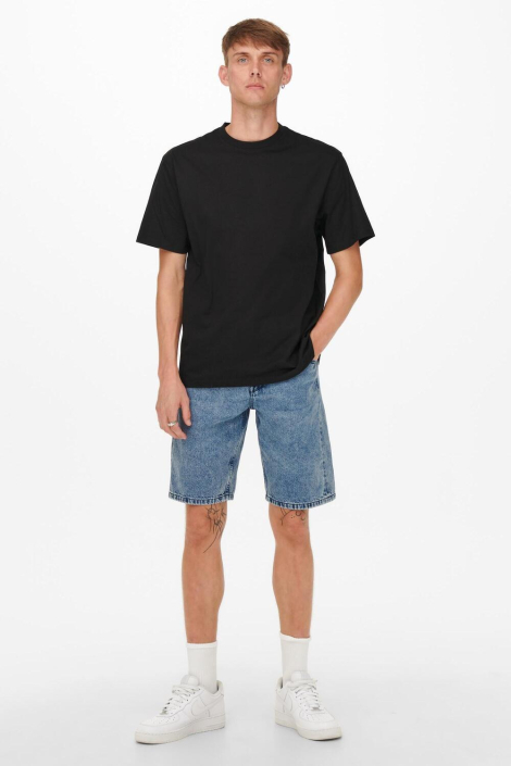Only & Sons zwarte heren t-shirt