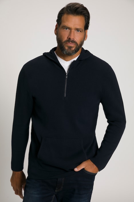 Hoodie, Milano Strick, Kapuze, Zipper