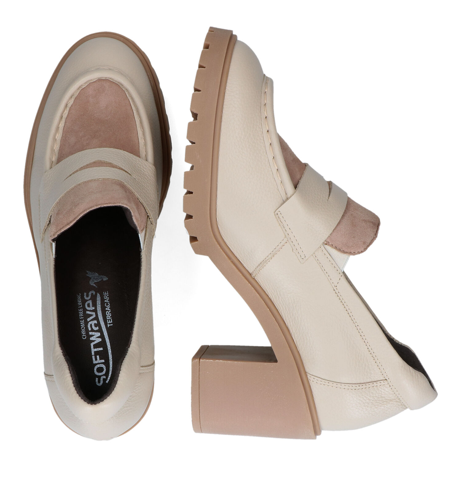Enkelpumps beige