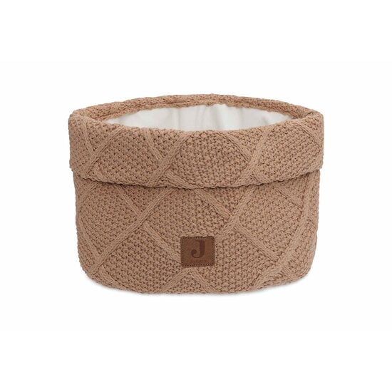 Panier de rangement check knit   Biscuit        de               Jollein