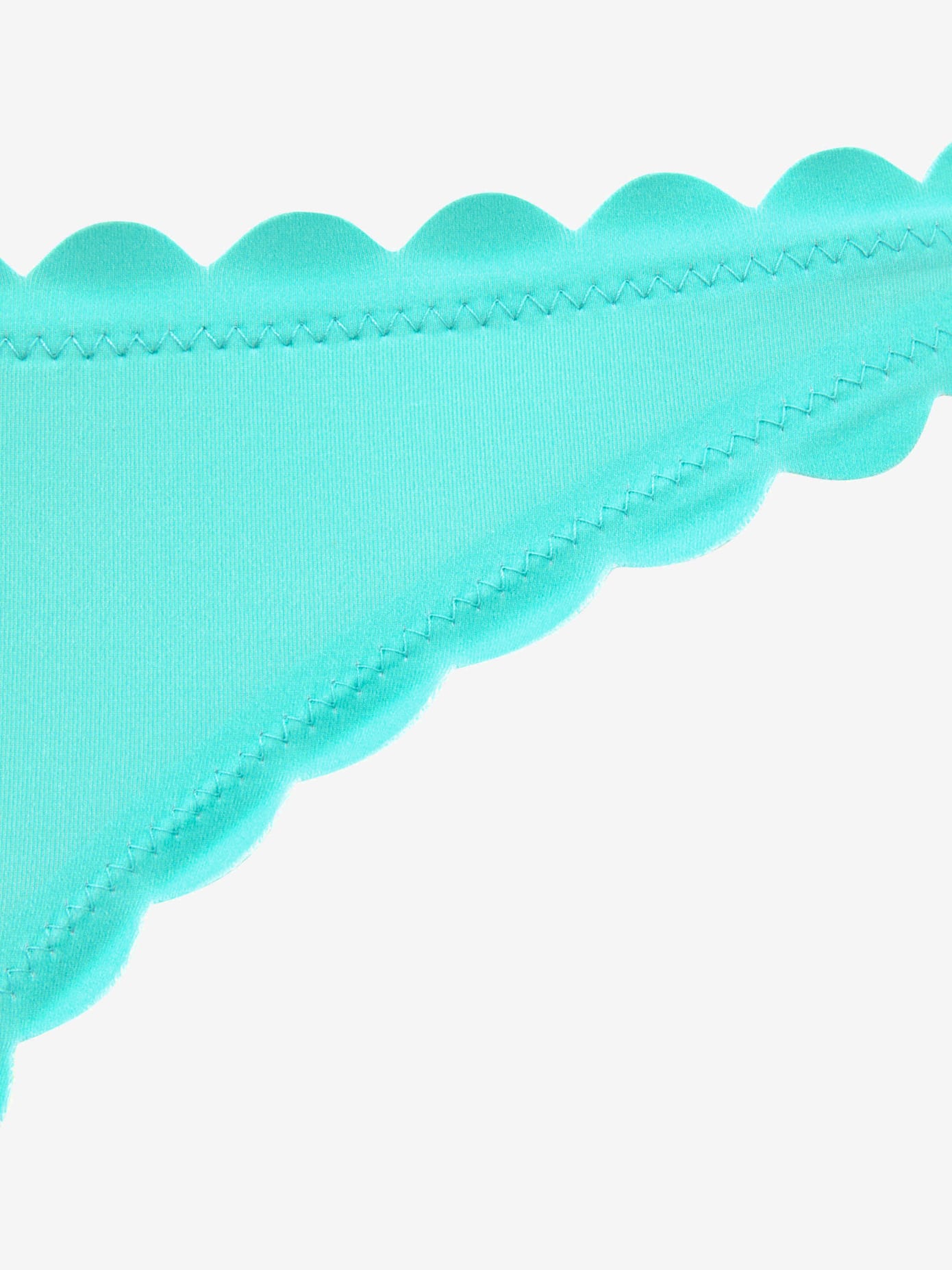 Bas de maillot de bain bords ondulés au laser