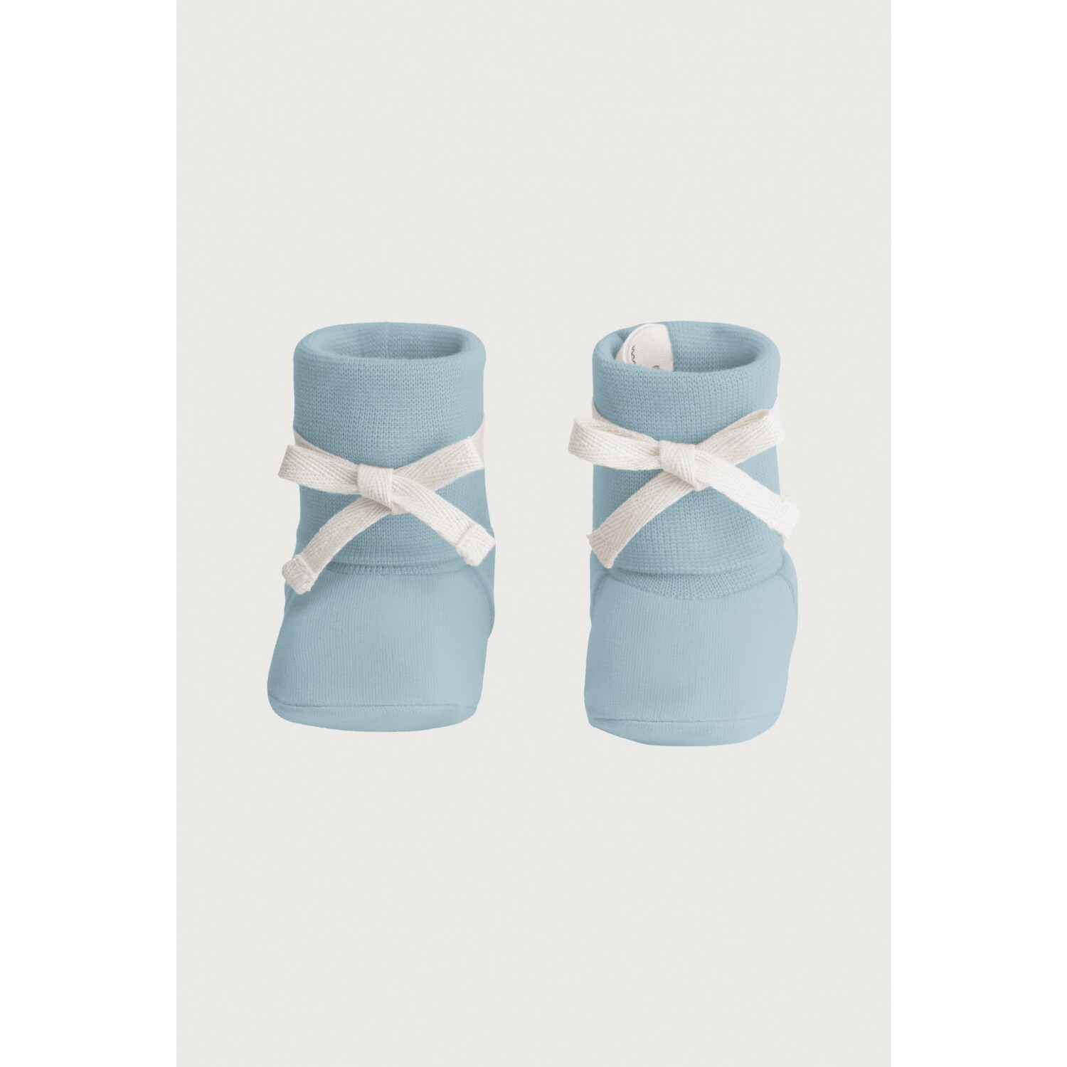 Gray Label | Baby Ribbed Booties GOTS | Sky