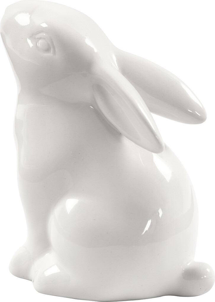 Hare - H 9 CM - Ø 5,5 CM - Hvid - 12 Stk