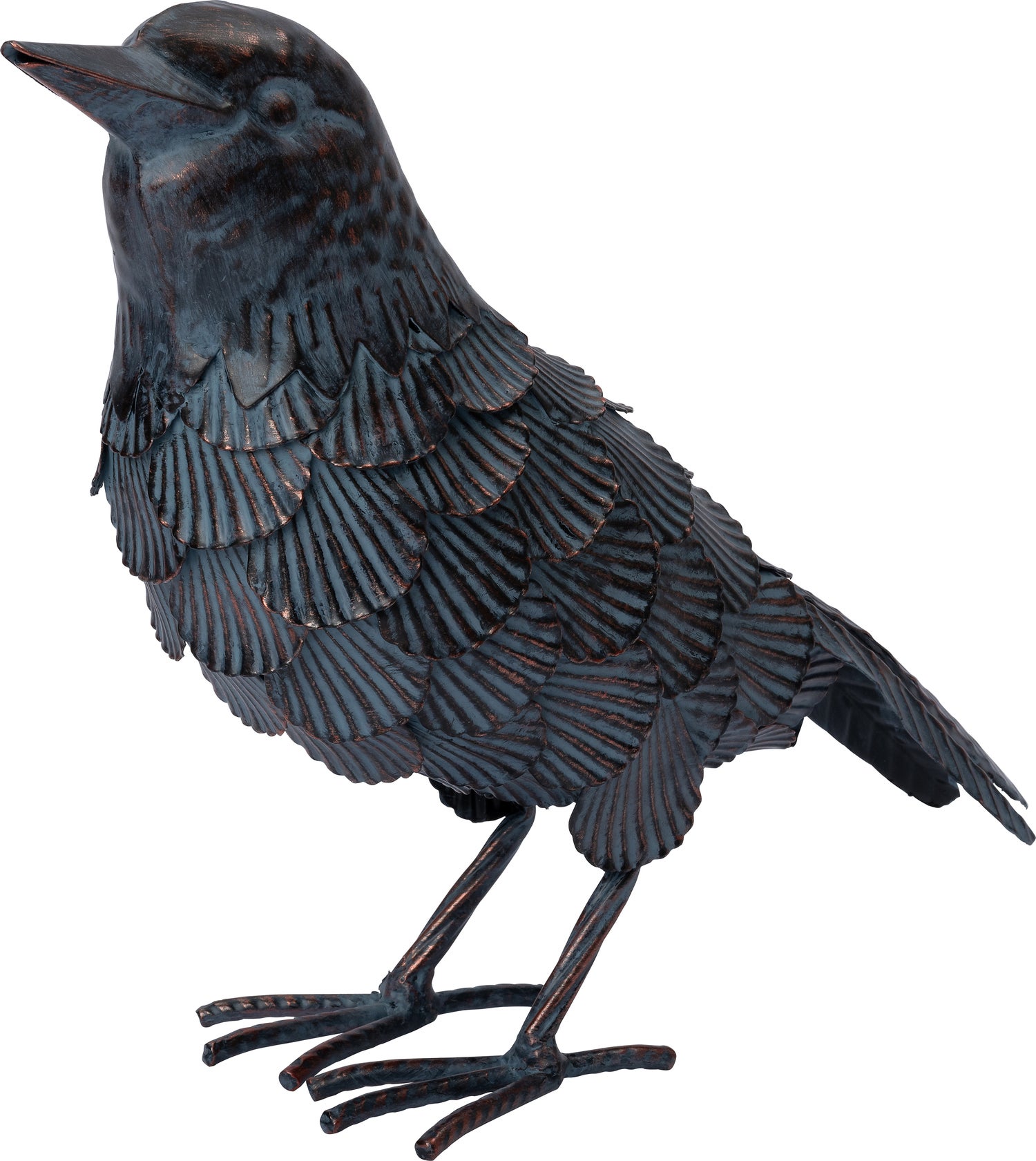 Intratuin tuinbeeld Aves vogel donker bruin 31,5 x 11 x 25 cm