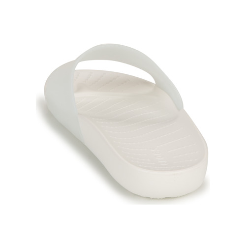Crocs - CROCS SPLASH GLOSSY SLIDE - Blanc