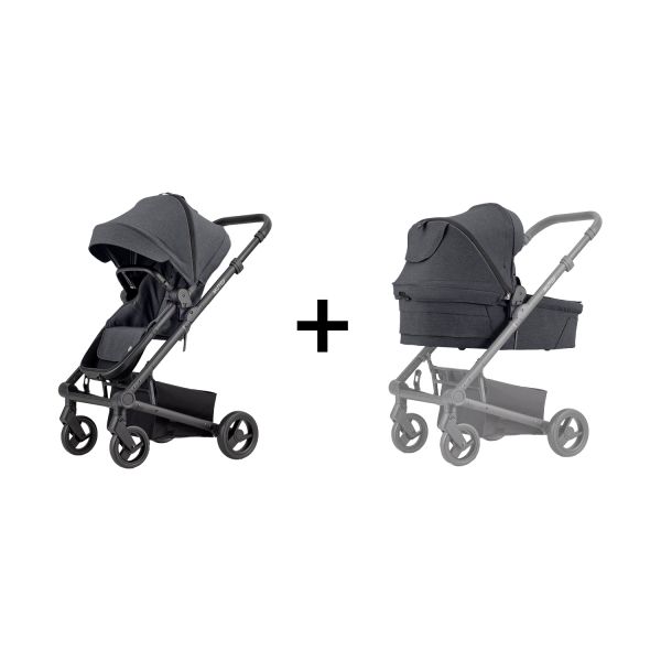 Mutsy Nexo Plus Kinderwagen - 2-in-1 - North Black