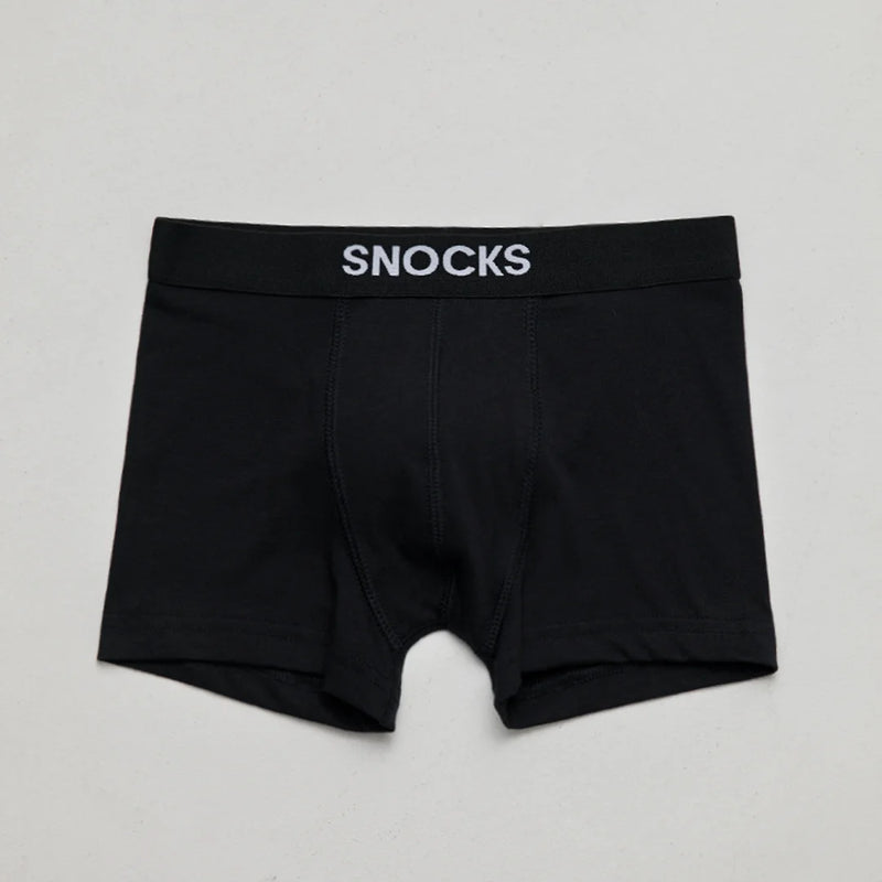 Kinder Boxershorts aus Bio-Baumwolle Schwarz