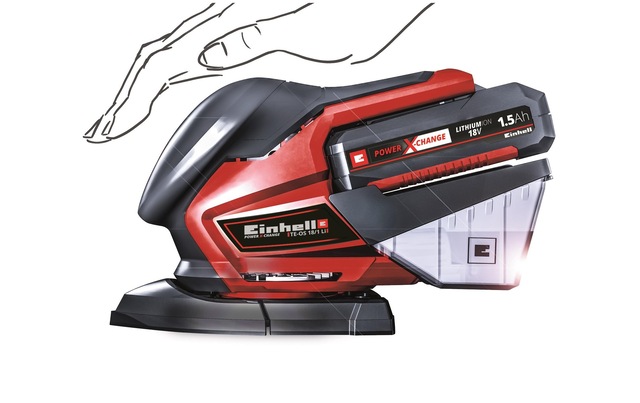 Einhell Akku-Multischleifer »TE-OS 18/150 Li Solo« Schleifpapiergrösse (Kletthaftung): 150 x 150 x 100 mm
