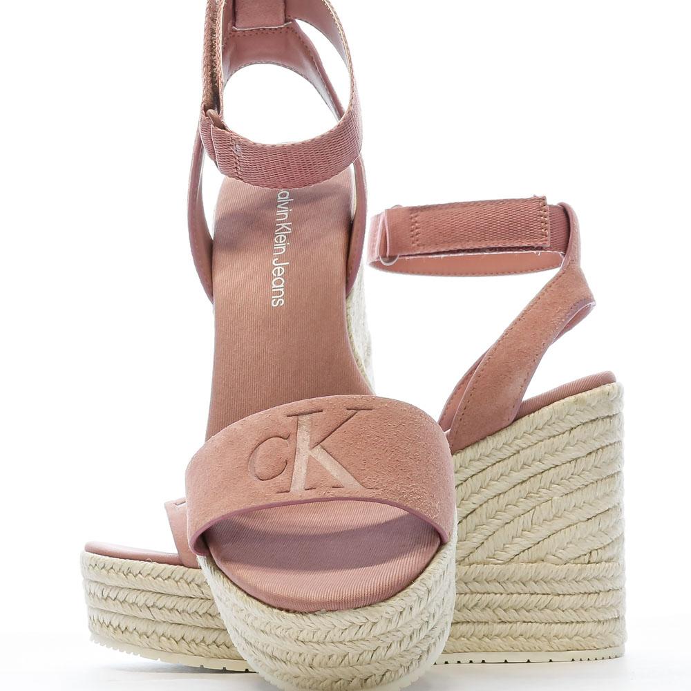 Calvin Klein Jeans Sandales Compensées Roses Femme Calvin Klein Jeans Wedge Sandal
