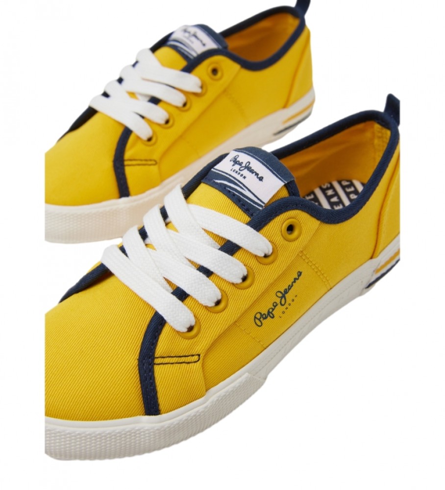 Tênis básico Pepe Jeans Brady amarelo