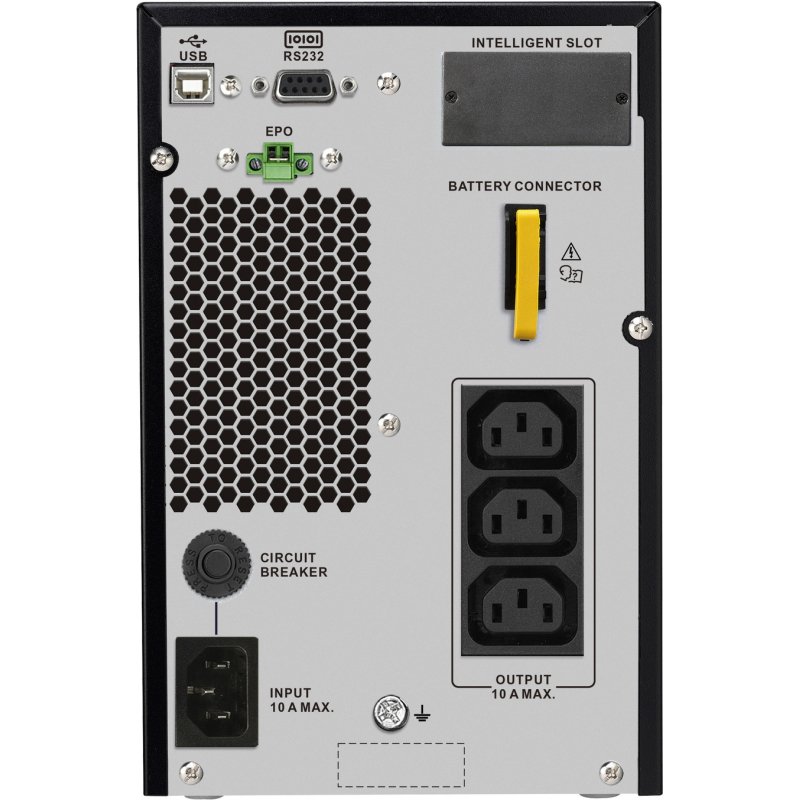 APC SRV1KI-E alimentation d'énergie non interruptible Double-conversion (en ligne) 1 kVA 900 W 3 sortie(s) CA