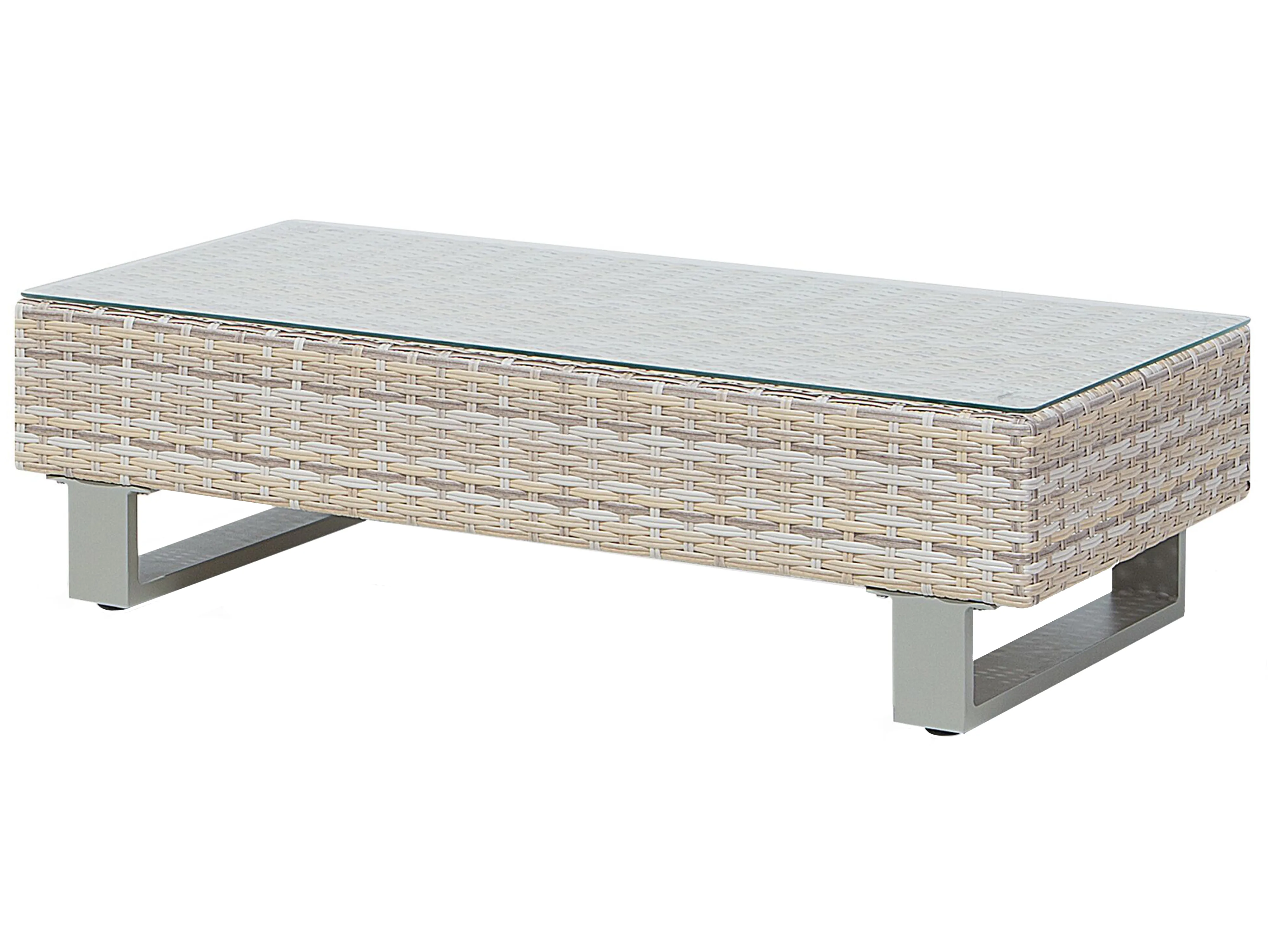 Tuin hoekloungeset met tafel 5-zits LANCIANO rechtszijdig PE rotan Grijs