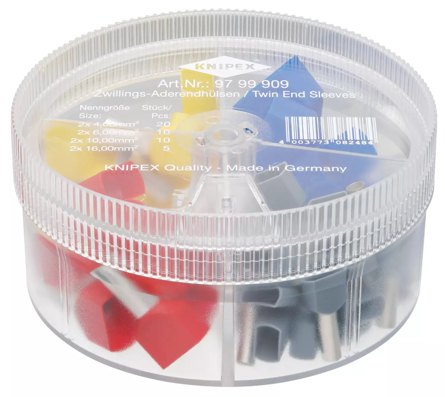 Knipex 97 99 909 Assortimentsboxen met twin-adereindhulzen