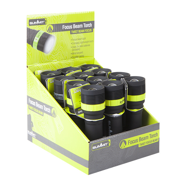 Taschenlampe LED FOCUS 65 Lumen 3 AAA Batterien inkl.