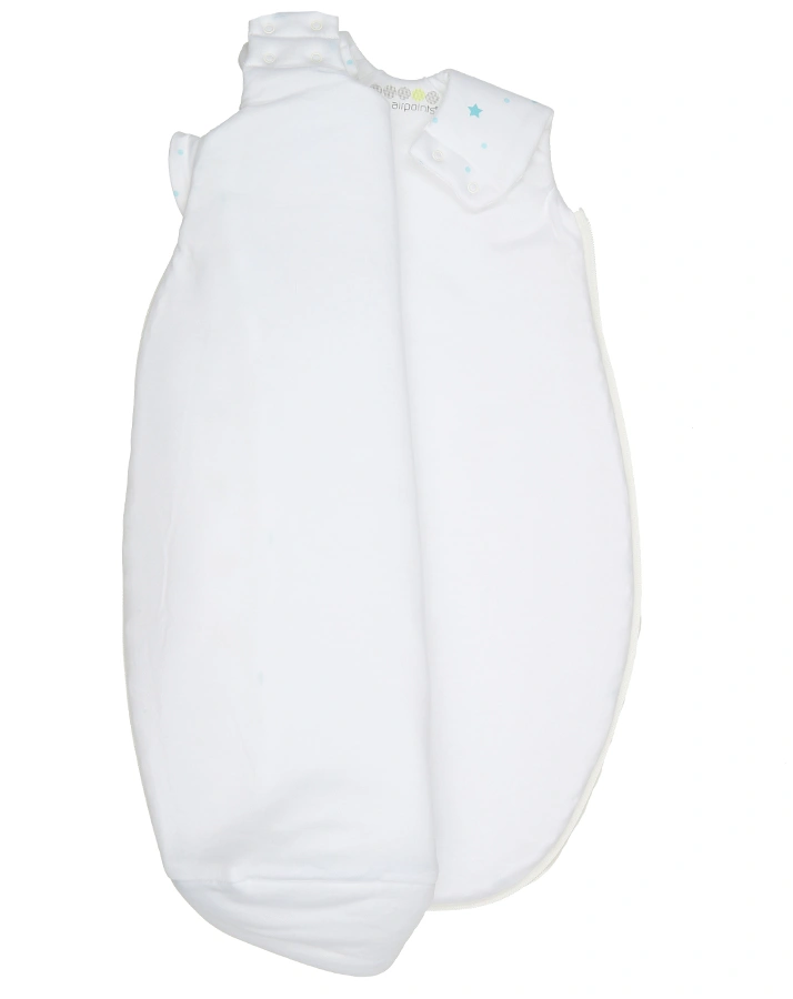 Schlafsack AIRPOINTS® STARS AND DOTS in weiß/hellblau